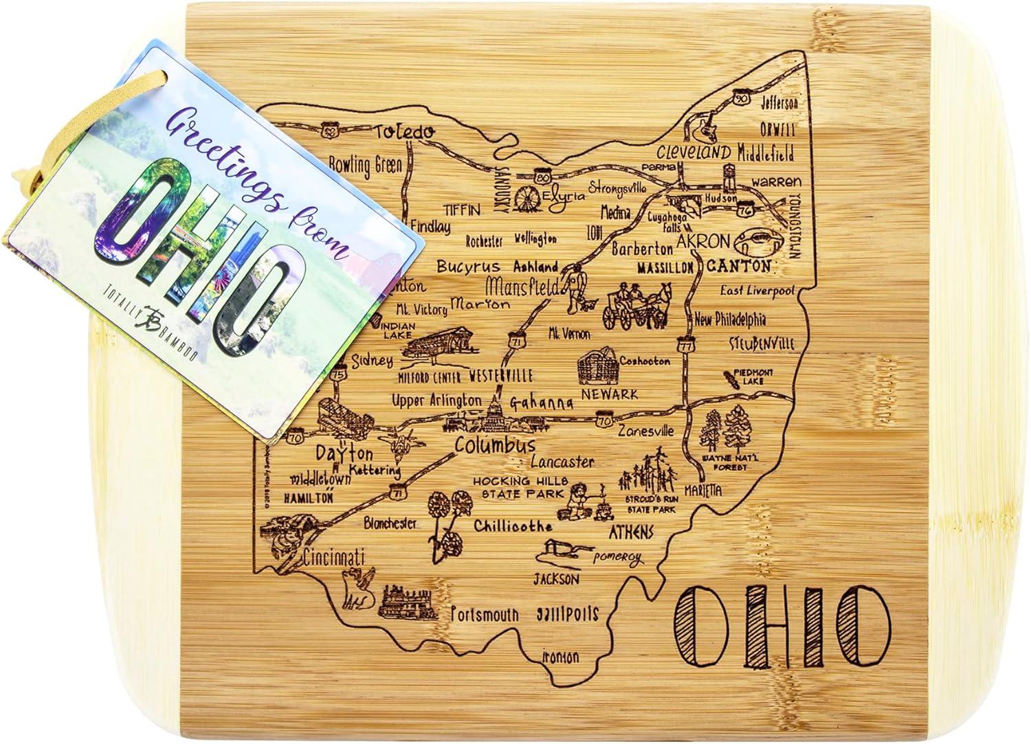imageTotally Bamboo A Slice of Life North Carolina State Serving and Cutting Board 11 x 875Ohio