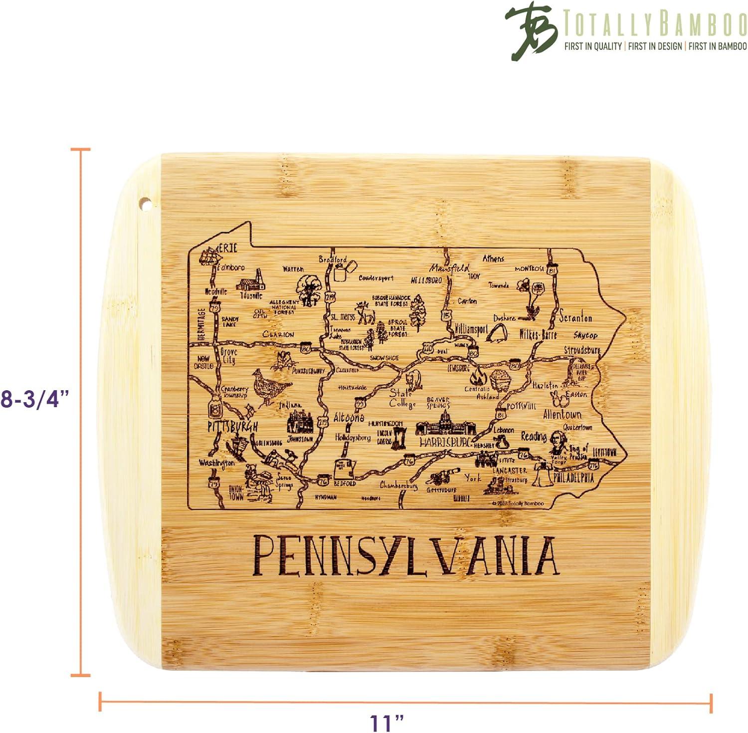 imageTotally Bamboo A Slice of Life North Carolina State Serving and Cutting Board 11 x 875Pennsylvania