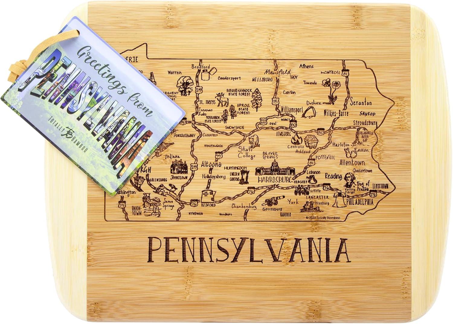 imageTotally Bamboo A Slice of Life North Carolina State Serving and Cutting Board 11 x 875Pennsylvania