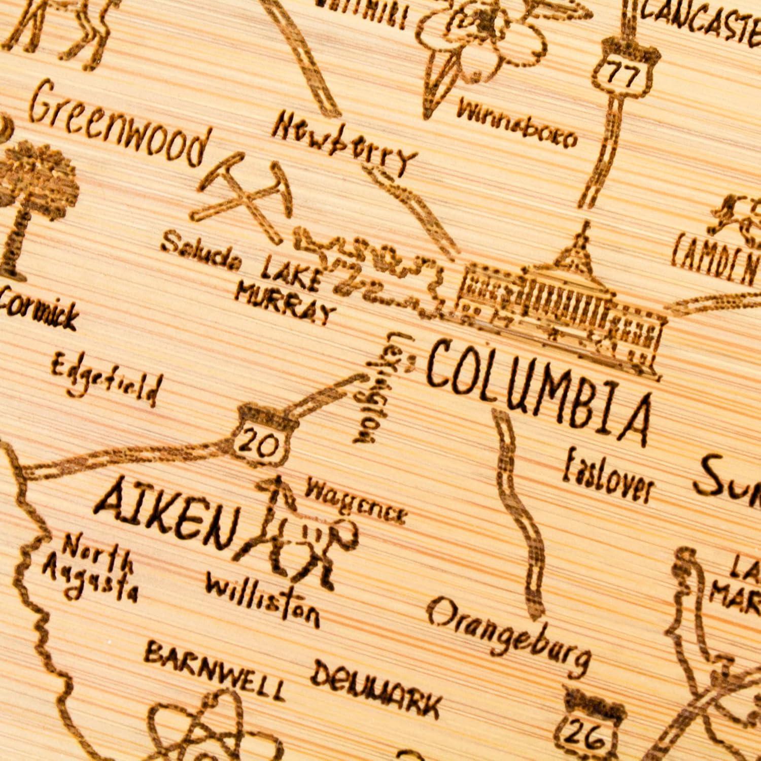 imageTotally Bamboo A Slice of Life North Carolina State Serving and Cutting Board 11 x 875South Carolina