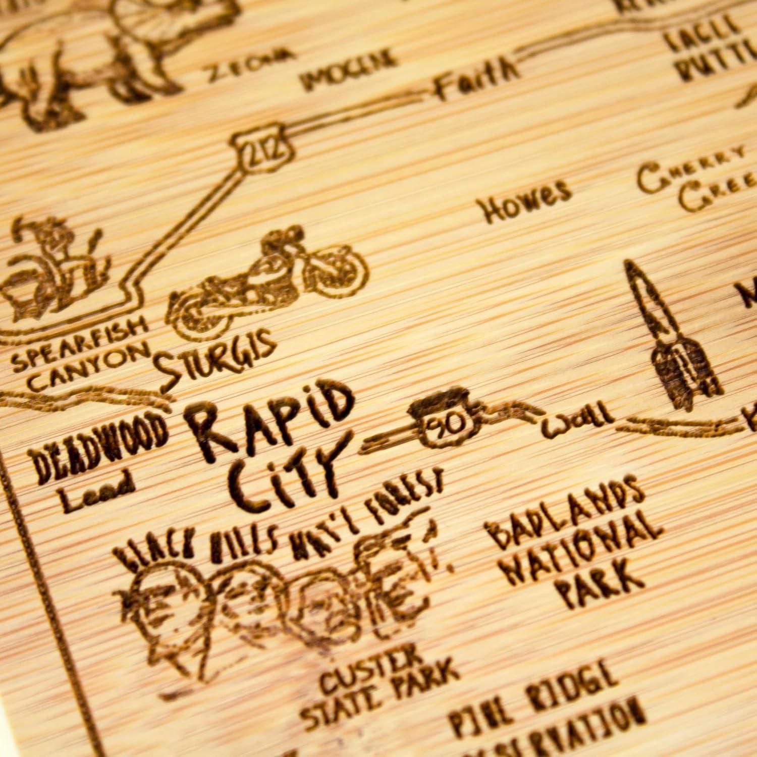 imageTotally Bamboo A Slice of Life North Carolina State Serving and Cutting Board 11 x 875South Dakota