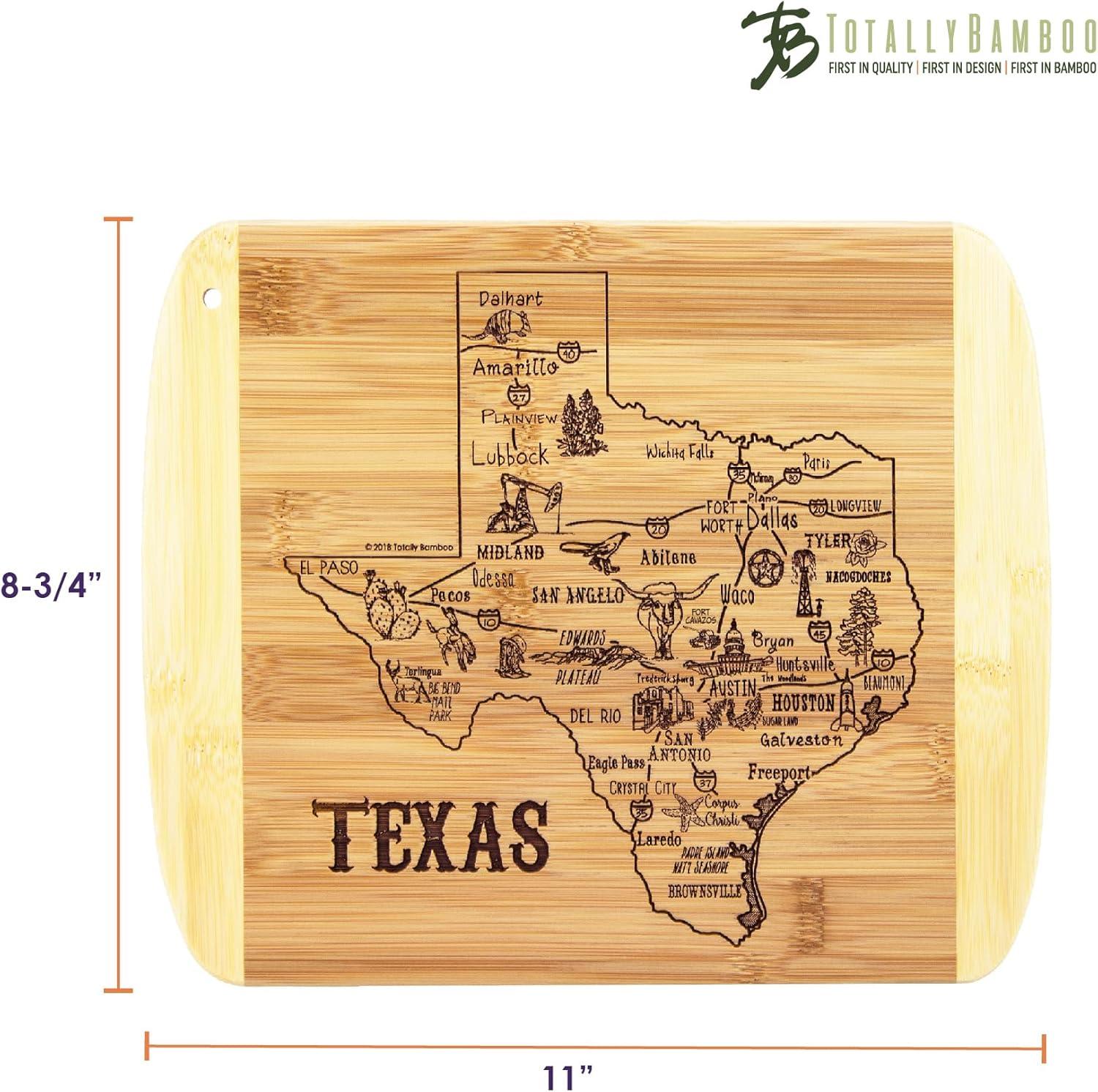 imageTotally Bamboo A Slice of Life North Carolina State Serving and Cutting Board 11 x 875Texas