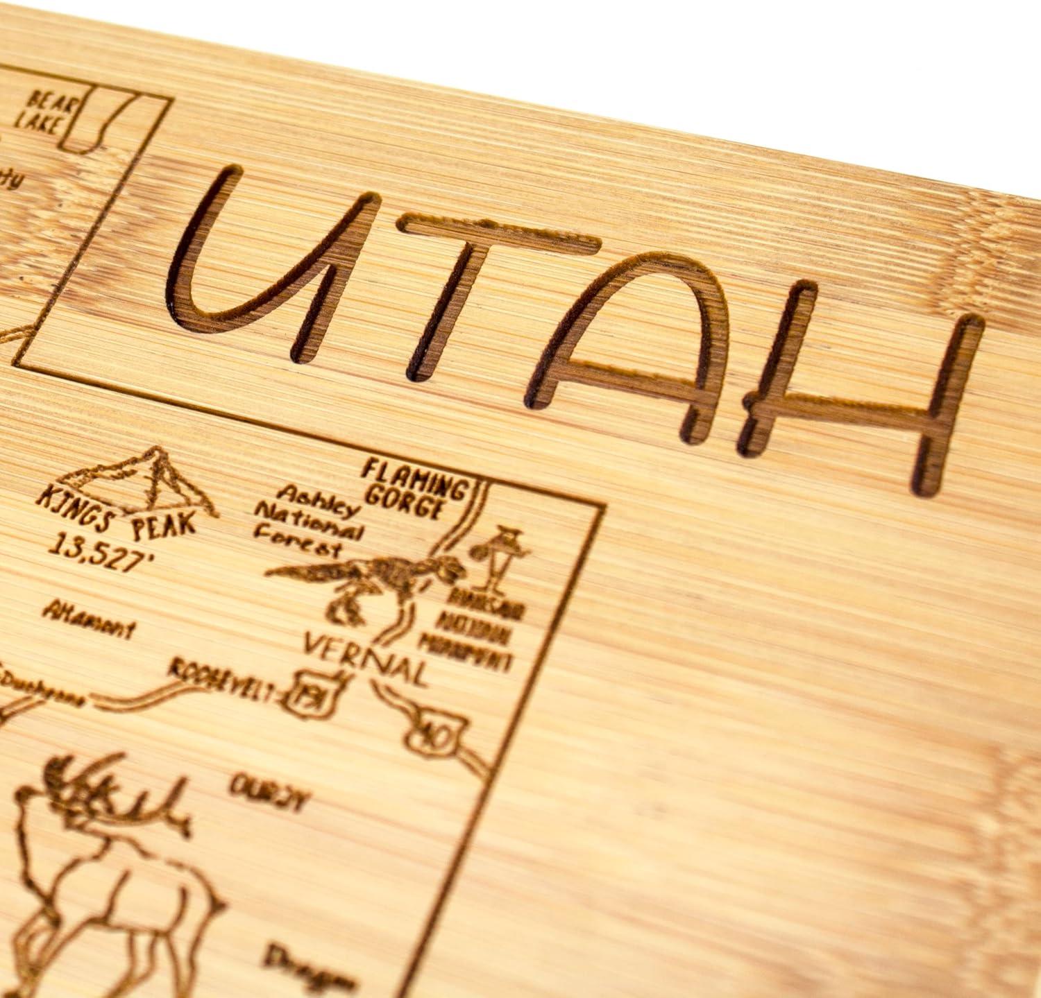 imageTotally Bamboo A Slice of Life North Carolina State Serving and Cutting Board 11 x 875Utah