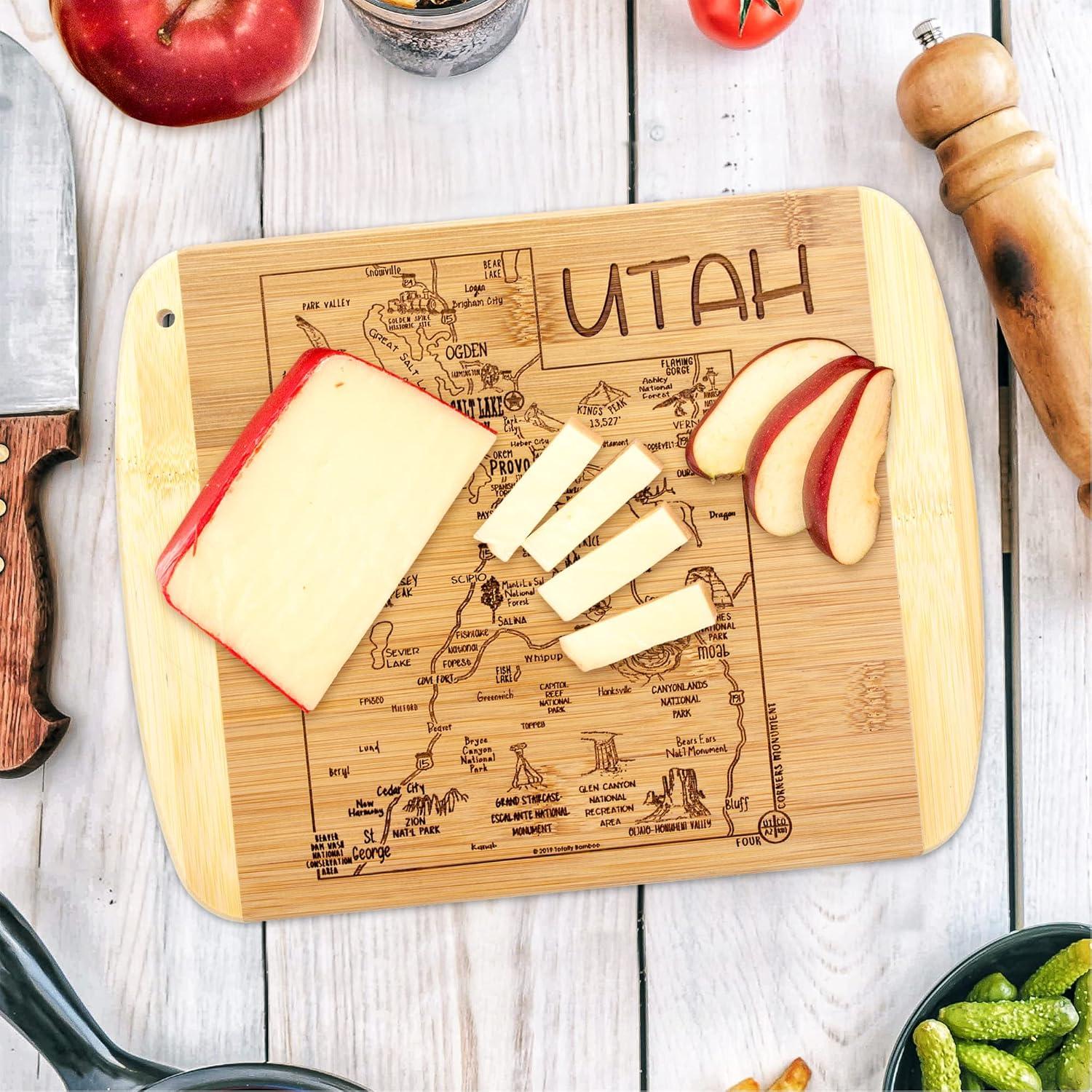 imageTotally Bamboo A Slice of Life North Carolina State Serving and Cutting Board 11 x 875Utah