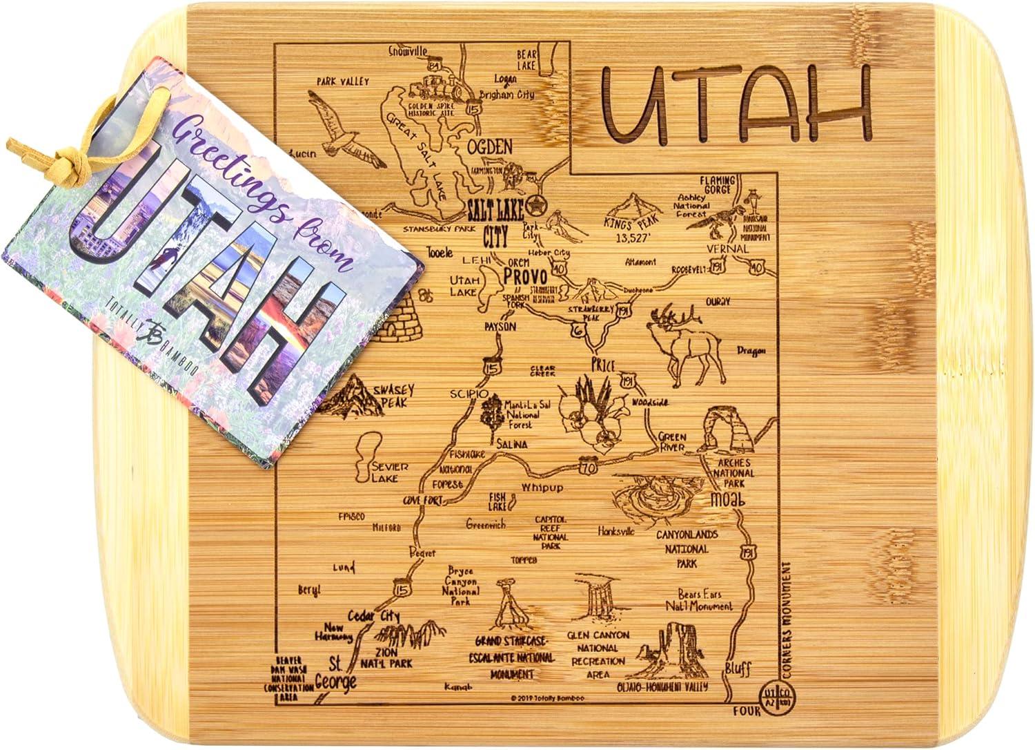 imageTotally Bamboo A Slice of Life North Carolina State Serving and Cutting Board 11 x 875Utah