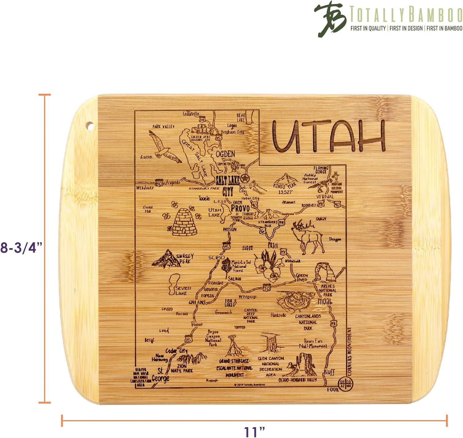 imageTotally Bamboo A Slice of Life North Carolina State Serving and Cutting Board 11 x 875Utah