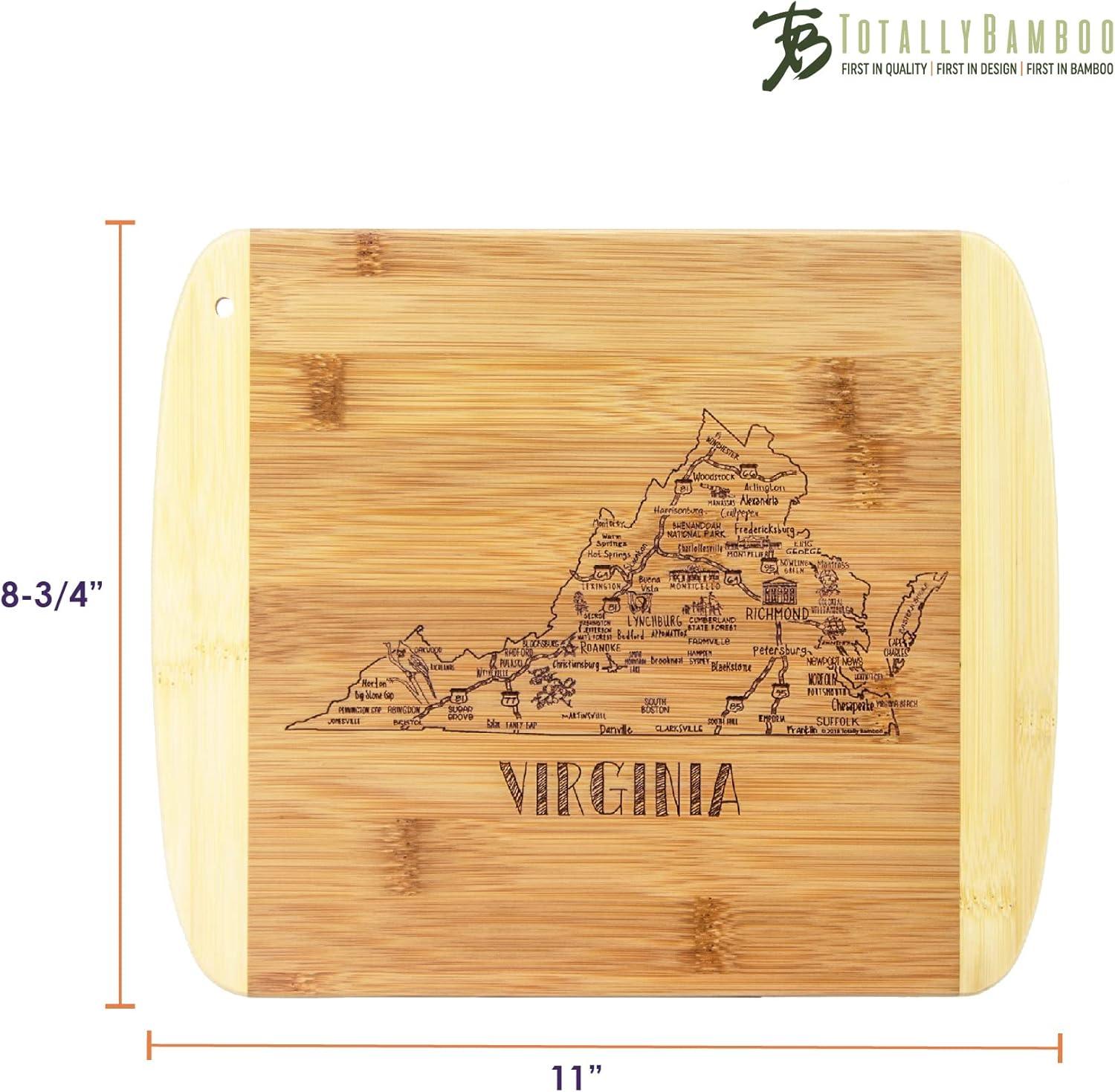 imageTotally Bamboo A Slice of Life North Carolina State Serving and Cutting Board 11 x 875Virginia