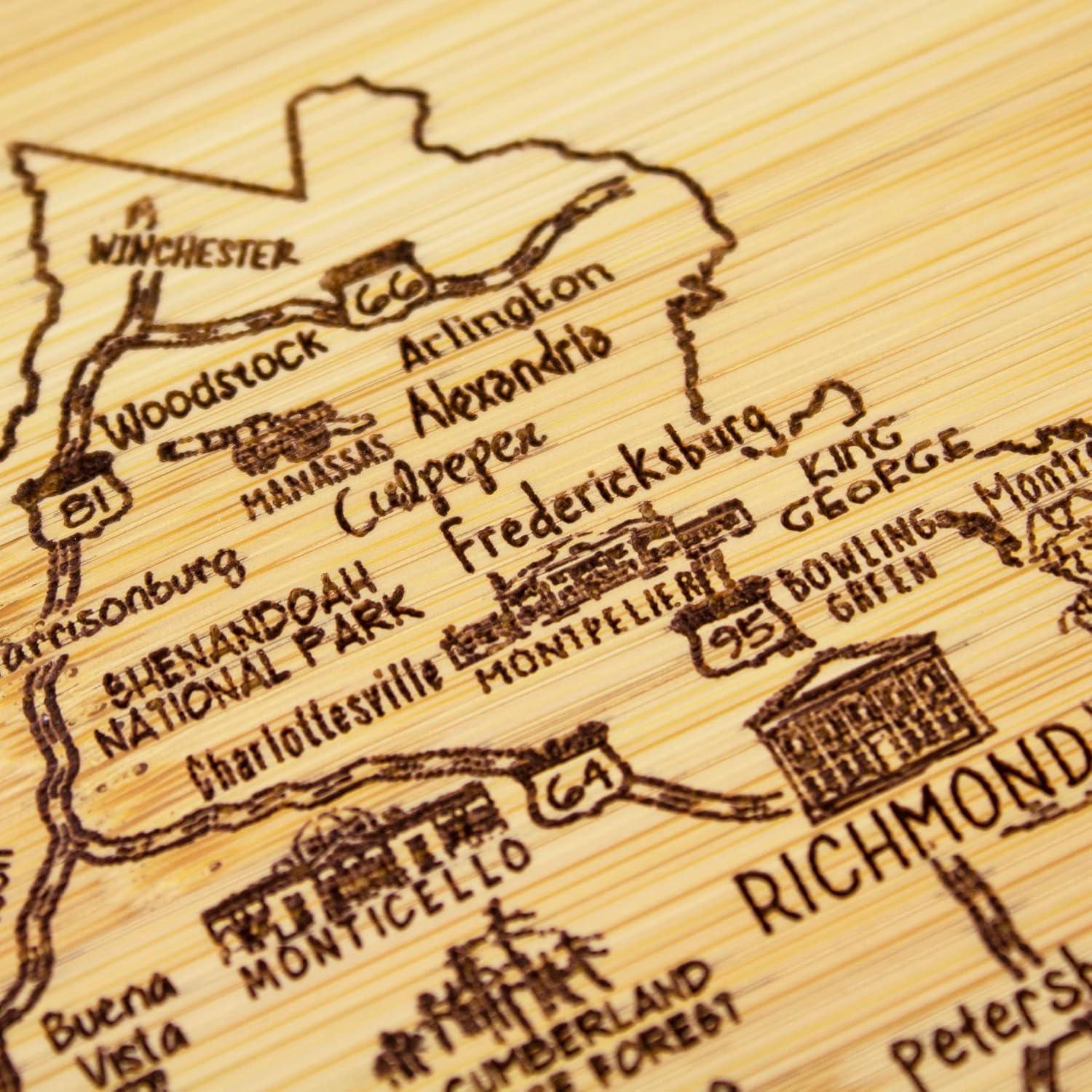 imageTotally Bamboo A Slice of Life North Carolina State Serving and Cutting Board 11 x 875Virginia