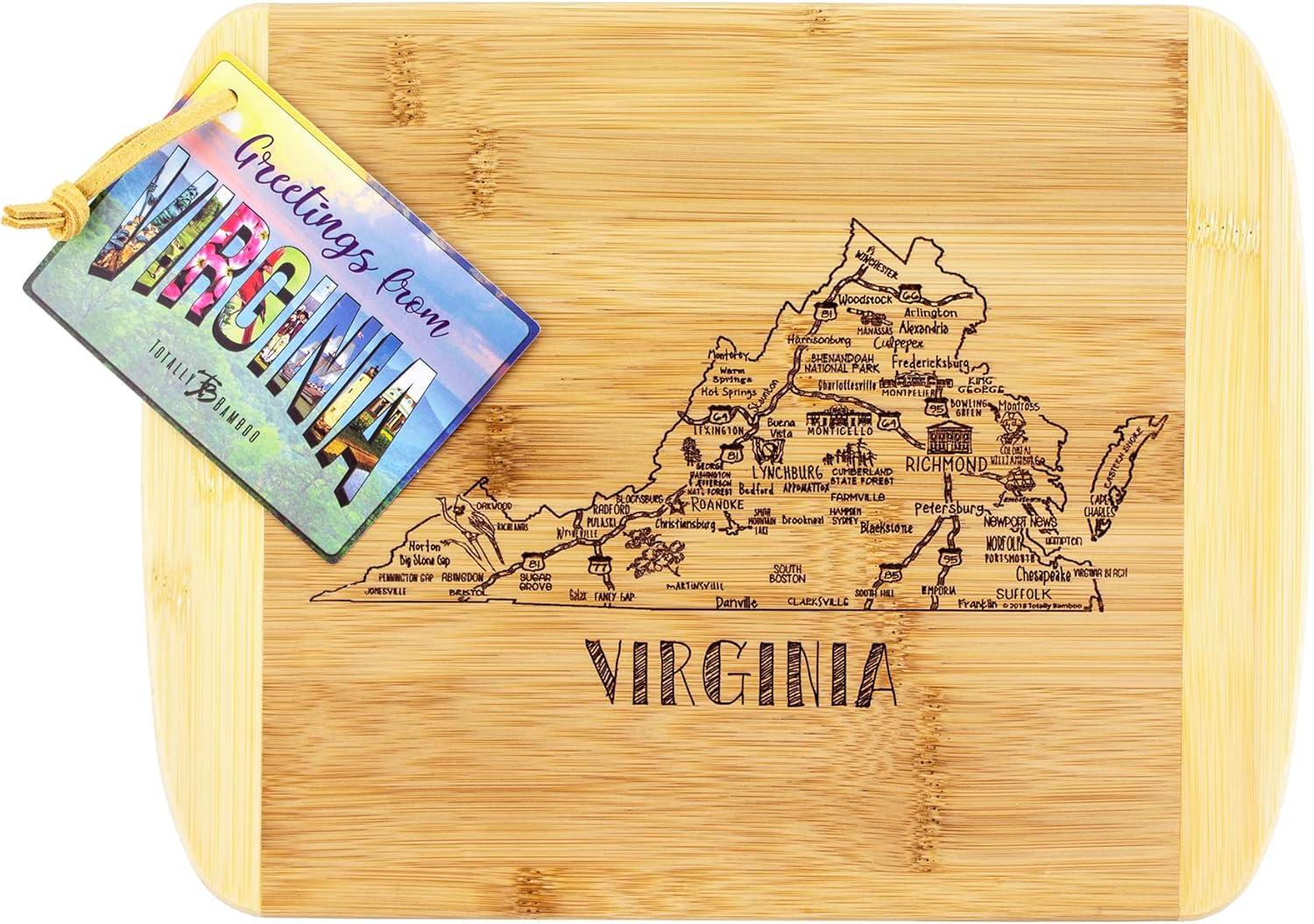 imageTotally Bamboo A Slice of Life North Carolina State Serving and Cutting Board 11 x 875Virginia