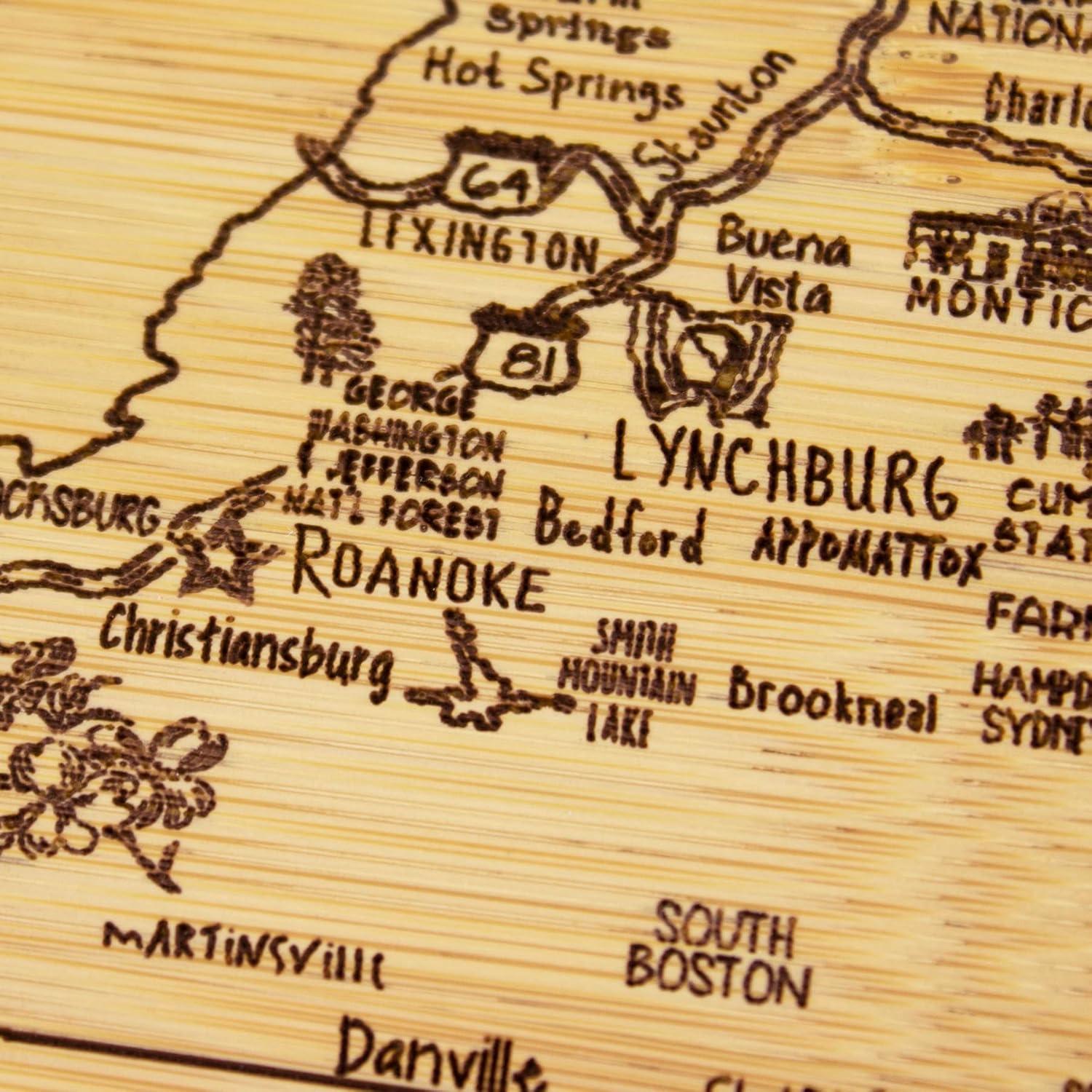 imageTotally Bamboo A Slice of Life North Carolina State Serving and Cutting Board 11 x 875Virginia
