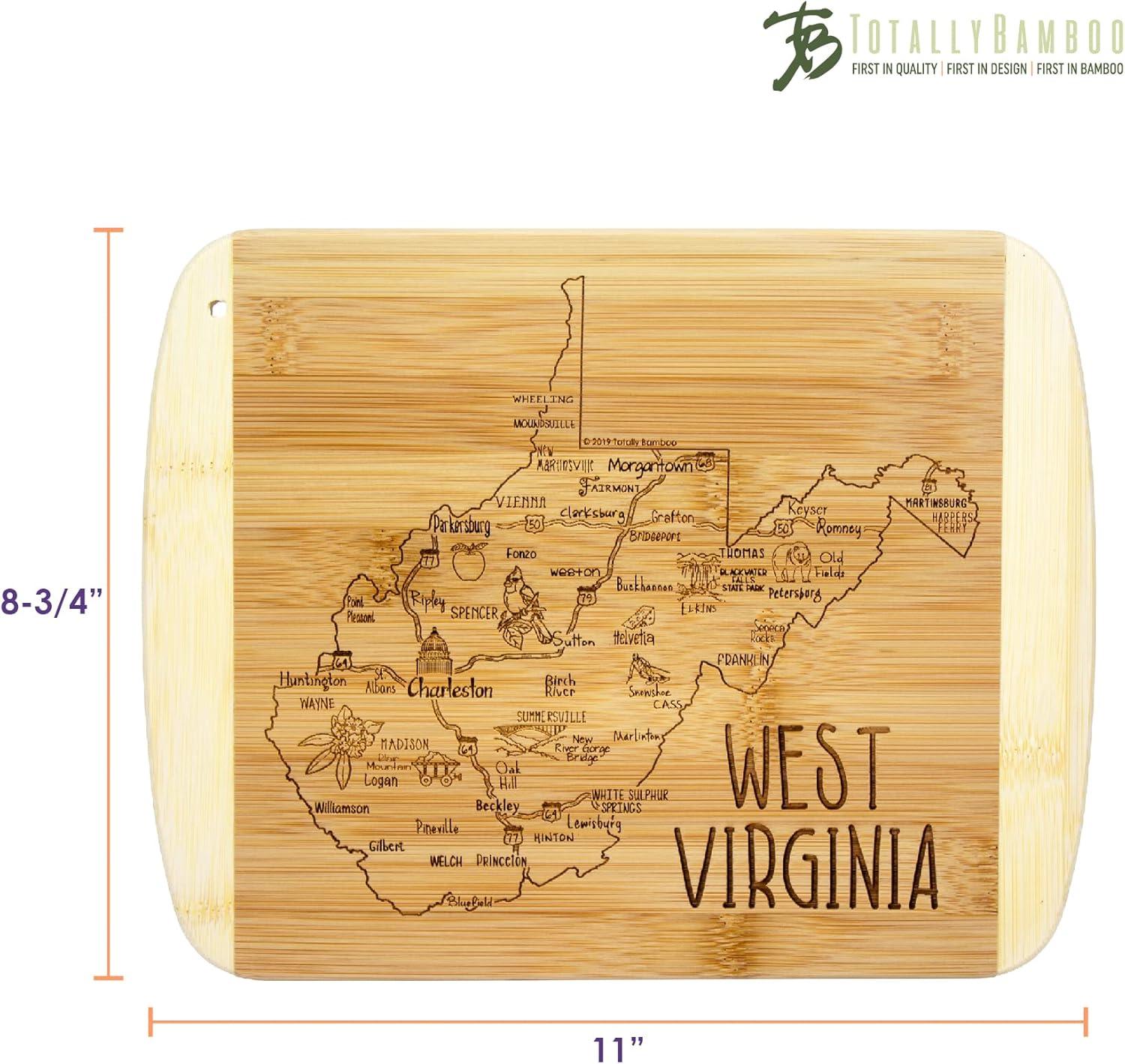 imageTotally Bamboo A Slice of Life North Carolina State Serving and Cutting Board 11 x 875West Virginia