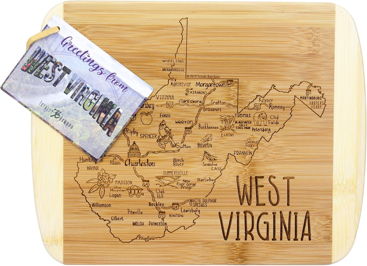 imageTotally Bamboo A Slice of Life North Carolina State Serving and Cutting Board 11 x 875West Virginia
