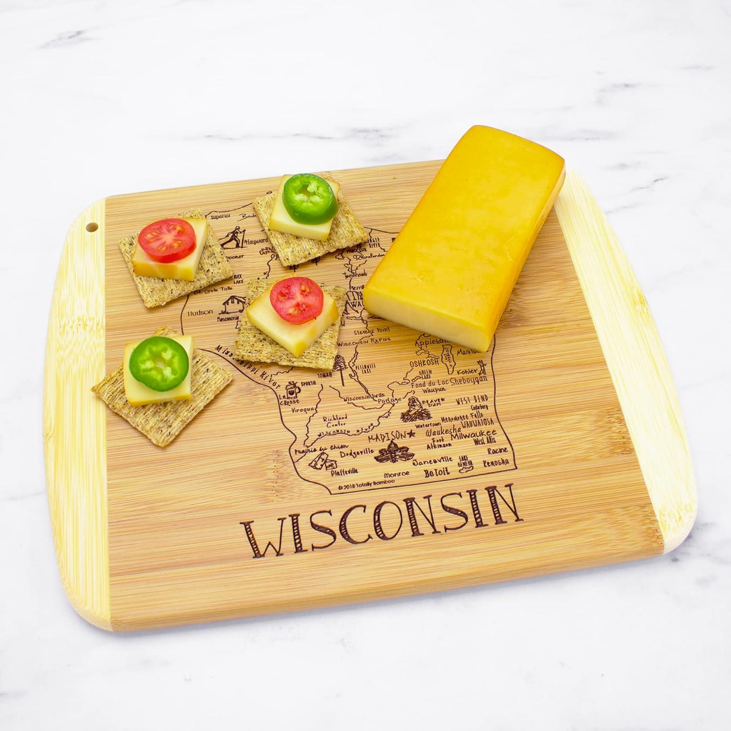 imageTotally Bamboo A Slice of Life North Carolina State Serving and Cutting Board 11 x 875Wisconsin