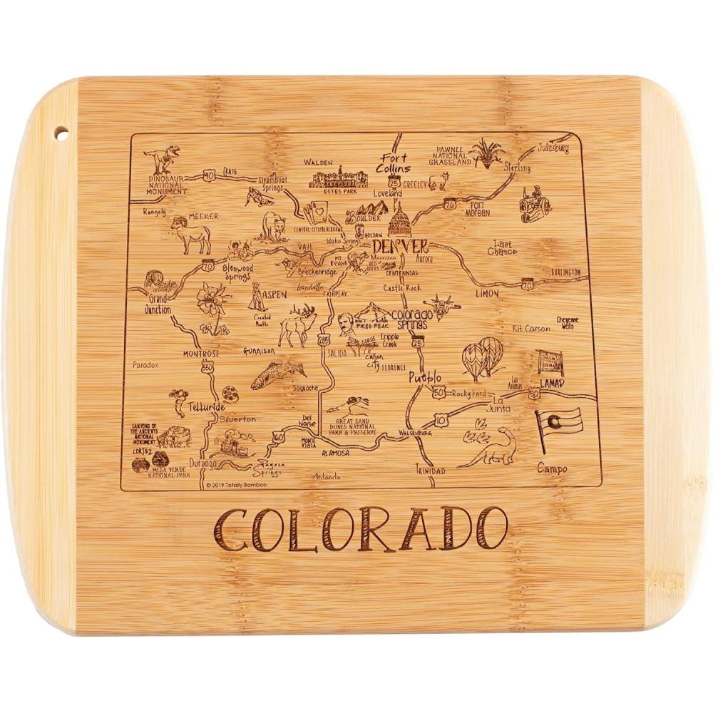 imageTotally Bamboo A Slice of Life North Carolina State Serving and Cutting Board 11 x 875Colorado