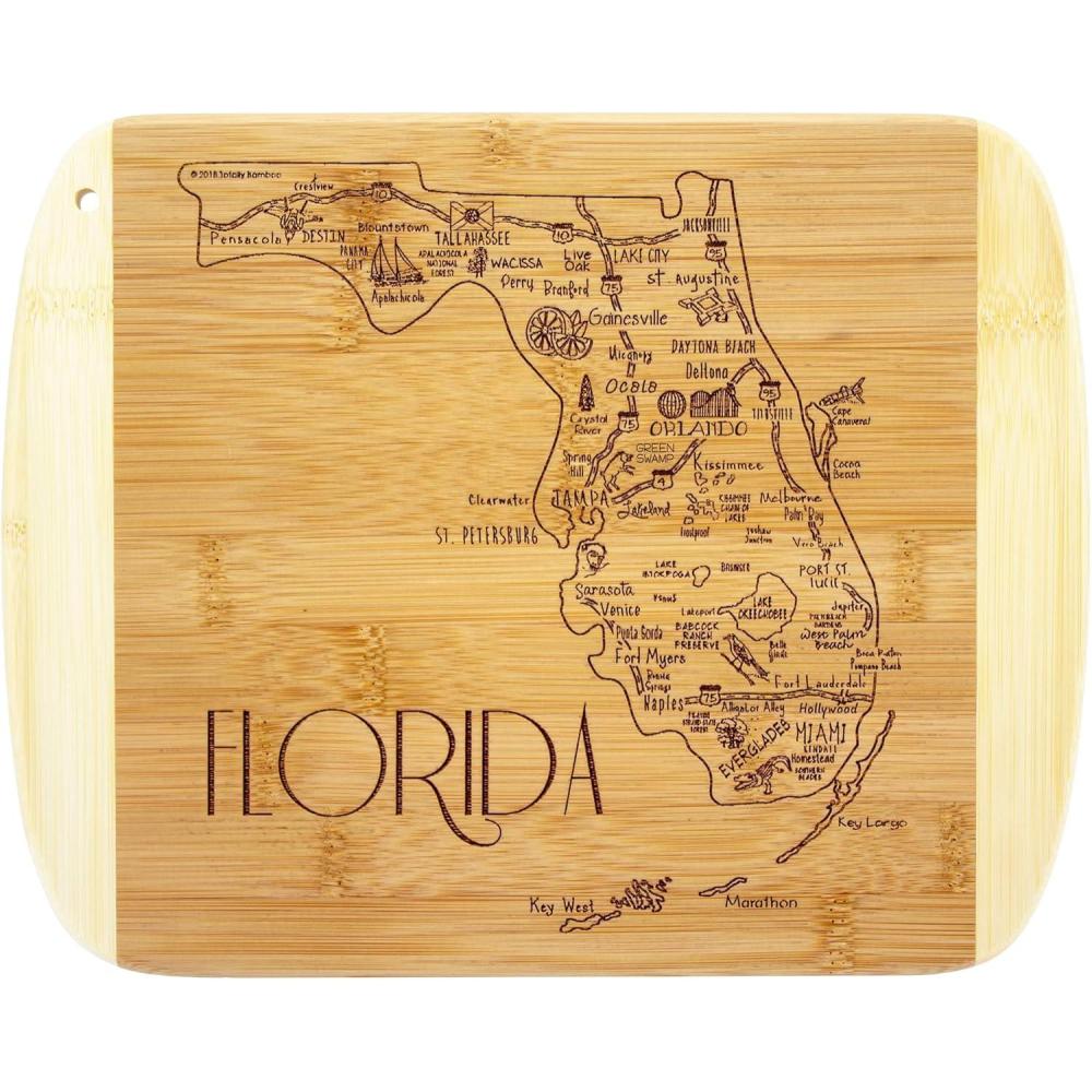 imageTotally Bamboo A Slice of Life North Carolina State Serving and Cutting Board 11 x 875Florida