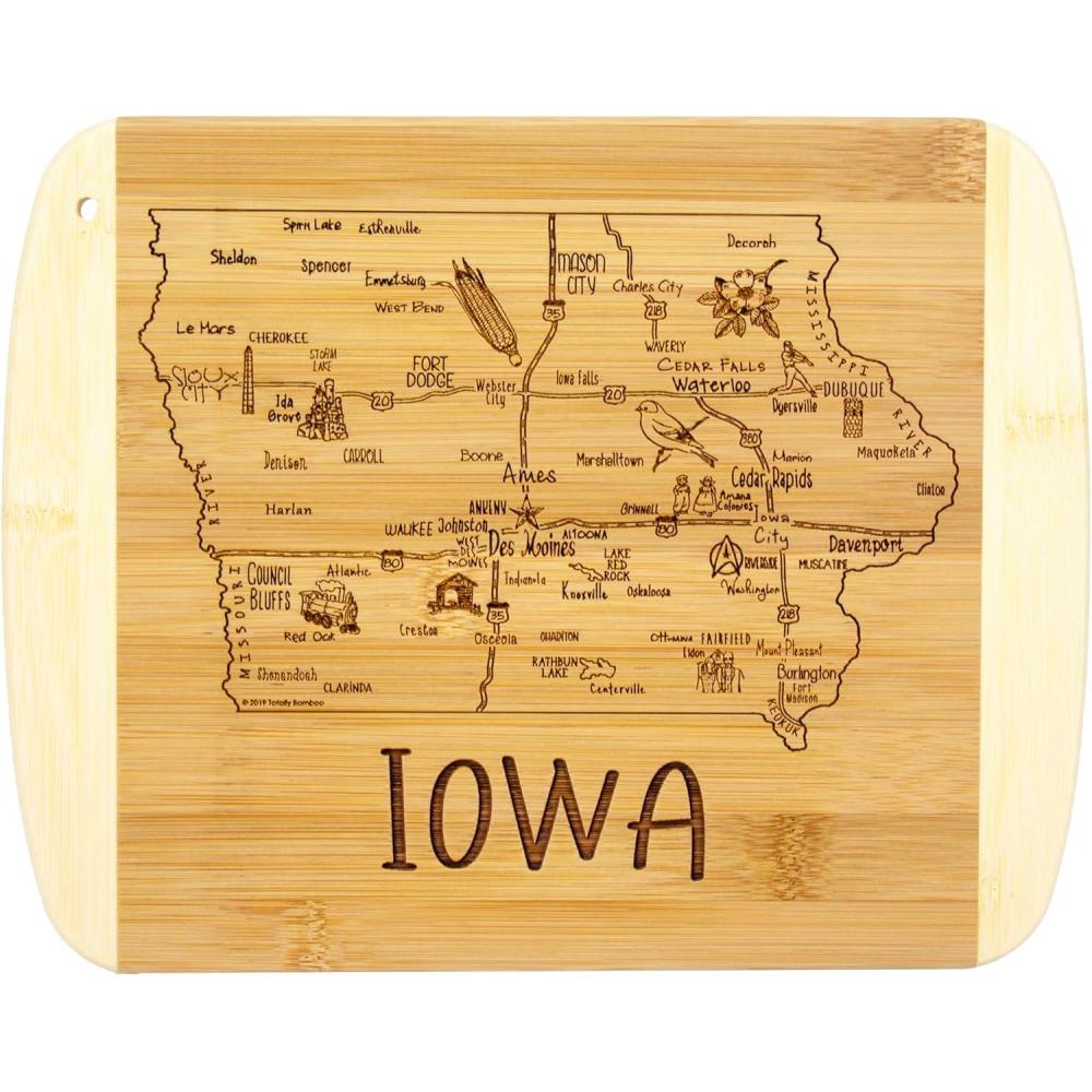 imageTotally Bamboo A Slice of Life North Carolina State Serving and Cutting Board 11 x 875Iowa