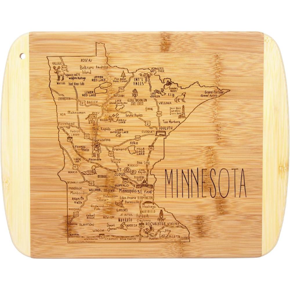 imageTotally Bamboo A Slice of Life North Carolina State Serving and Cutting Board 11 x 875Minnesota