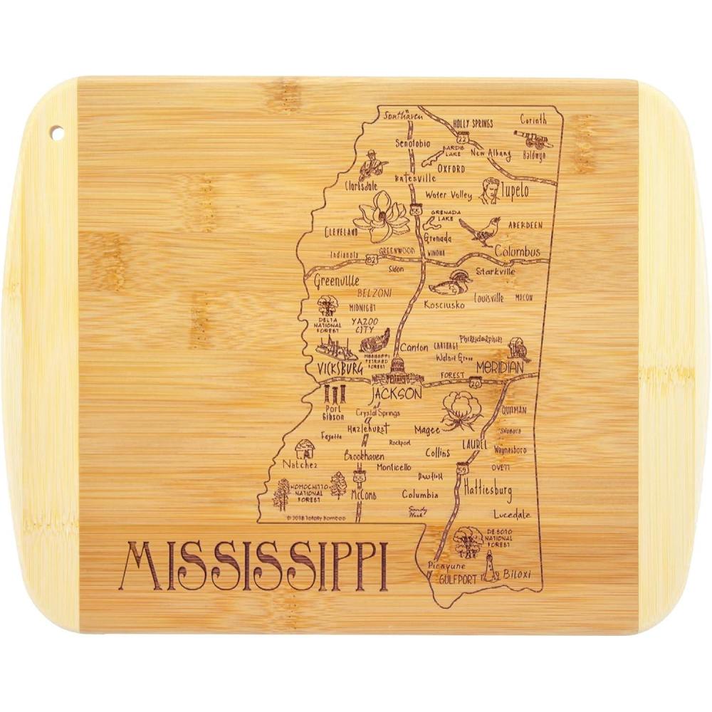 imageTotally Bamboo A Slice of Life North Carolina State Serving and Cutting Board 11 x 875Mississippi