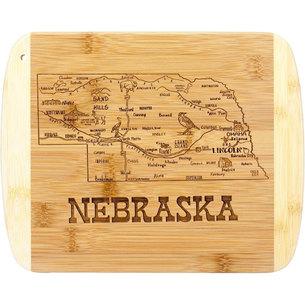 imageTotally Bamboo A Slice of Life North Carolina State Serving and Cutting Board 11 x 875Nebraska
