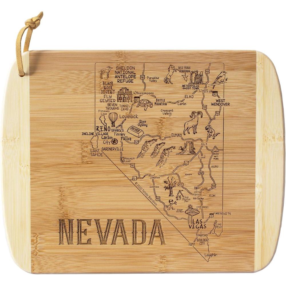 imageTotally Bamboo A Slice of Life North Carolina State Serving and Cutting Board 11 x 875Nevada