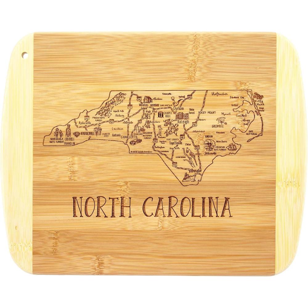 imageTotally Bamboo A Slice of Life North Carolina State Serving and Cutting Board 11 x 875North Carolina