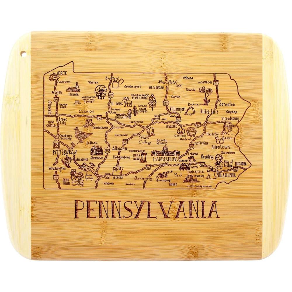 imageTotally Bamboo A Slice of Life North Carolina State Serving and Cutting Board 11 x 875Pennsylvania