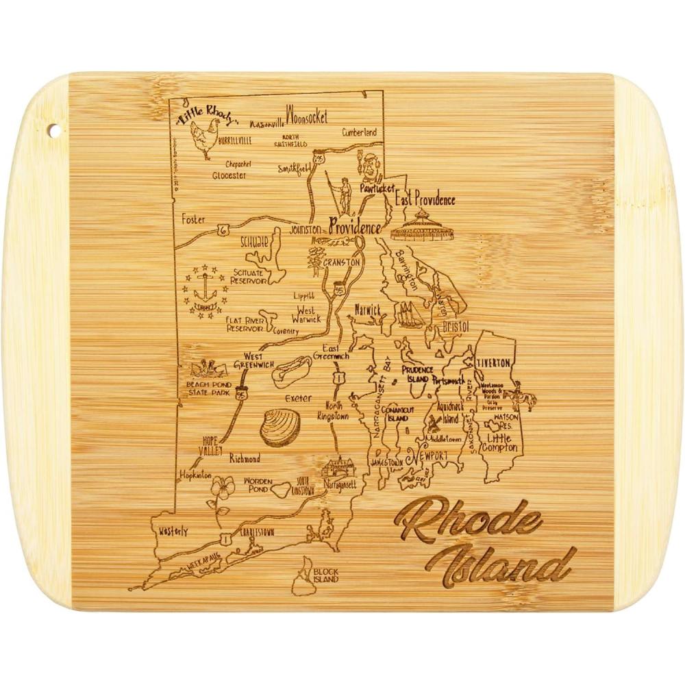 imageTotally Bamboo A Slice of Life North Carolina State Serving and Cutting Board 11 x 875Rhode Island