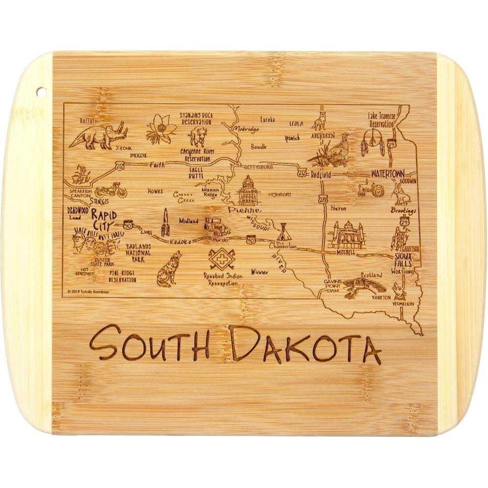 imageTotally Bamboo A Slice of Life North Carolina State Serving and Cutting Board 11 x 875South Dakota