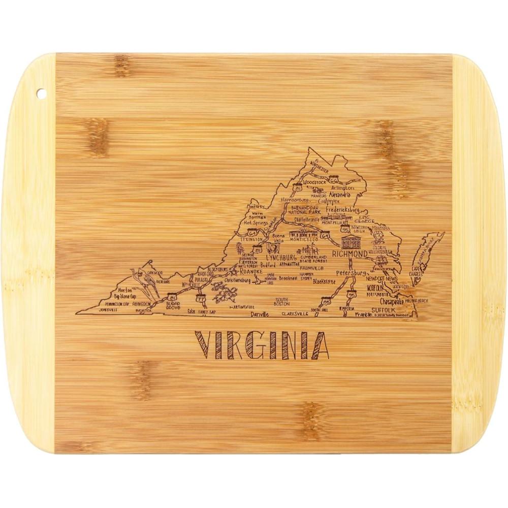 imageTotally Bamboo A Slice of Life North Carolina State Serving and Cutting Board 11 x 875Virginia