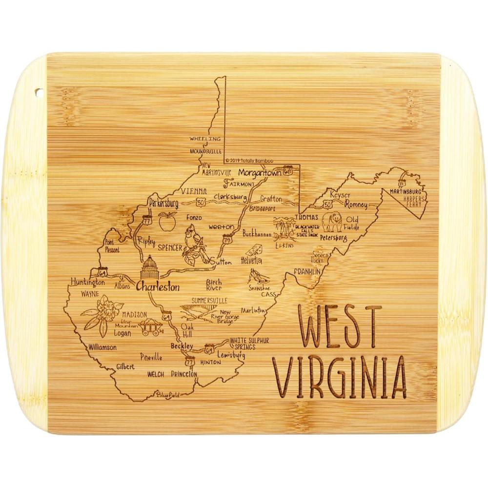imageTotally Bamboo A Slice of Life North Carolina State Serving and Cutting Board 11 x 875West Virginia