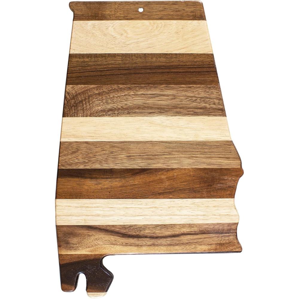 imageTotally Bamboo Rock amp Branch Series Shiplap Oklahoma State Shaped Wood Serving and Cutting Board Great for Wall Art 1634 x 9 x 58Alabama