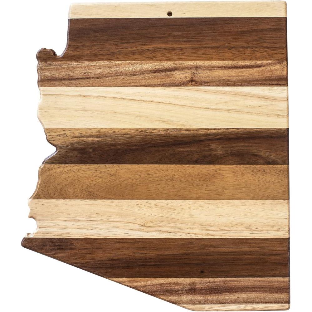 imageTotally Bamboo Rock amp Branch Series Shiplap Oklahoma State Shaped Wood Serving and Cutting Board Great for Wall Art 1634 x 9 x 58Arizona