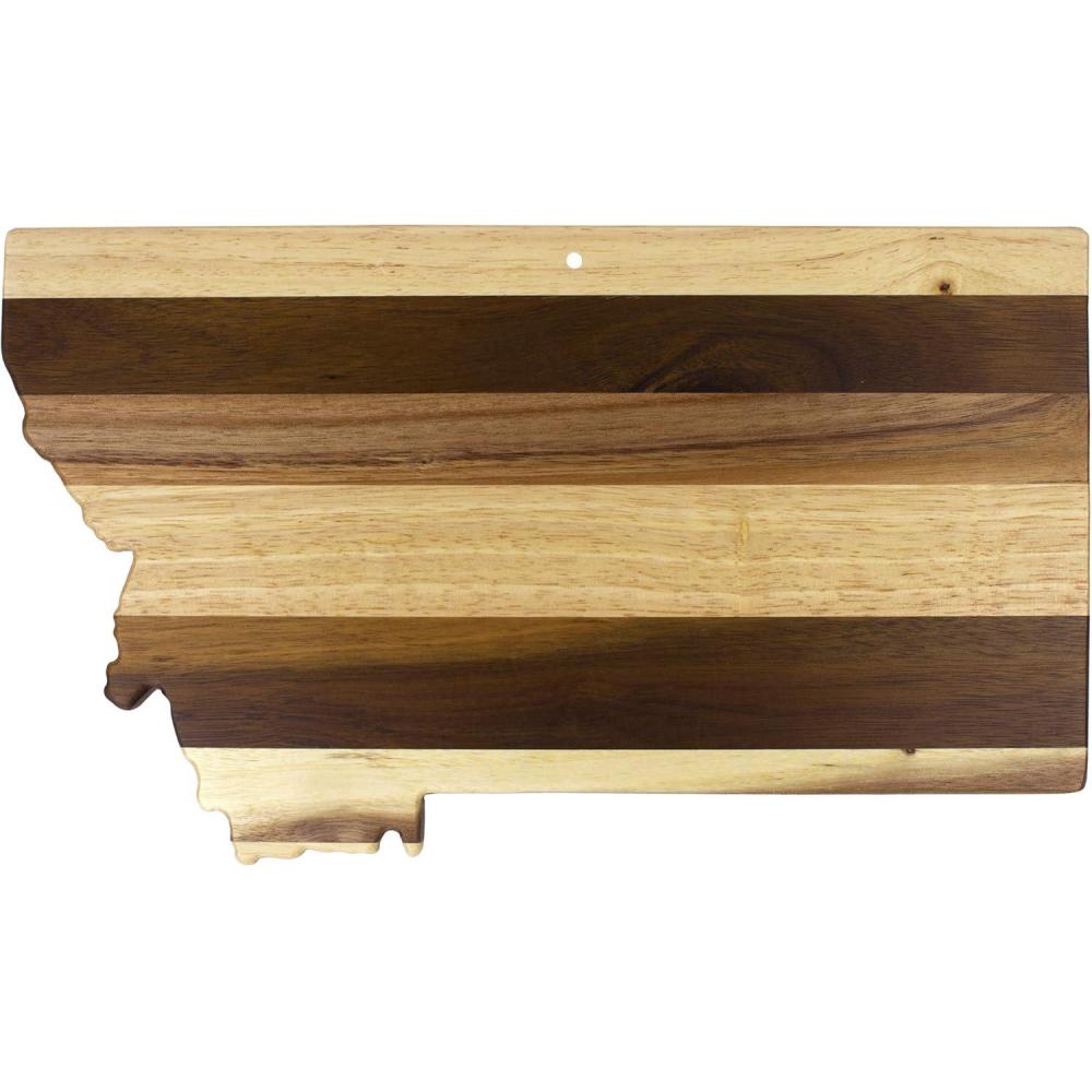imageTotally Bamboo Rock amp Branch Series Shiplap Oklahoma State Shaped Wood Serving and Cutting Board Great for Wall Art 1634 x 9 x 58Montana