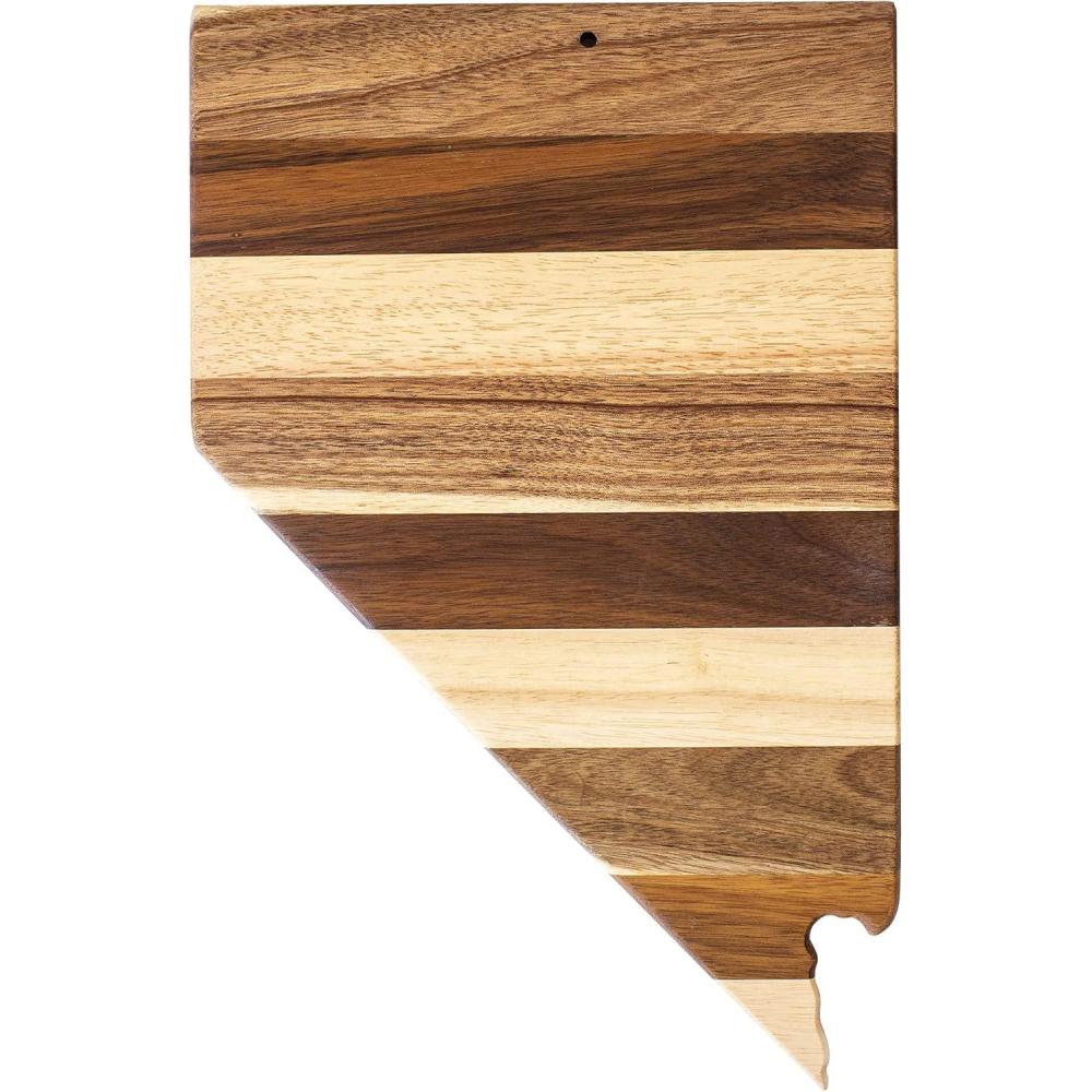 imageTotally Bamboo Rock amp Branch Series Shiplap Oklahoma State Shaped Wood Serving and Cutting Board Great for Wall Art 1634 x 9 x 58Nevada