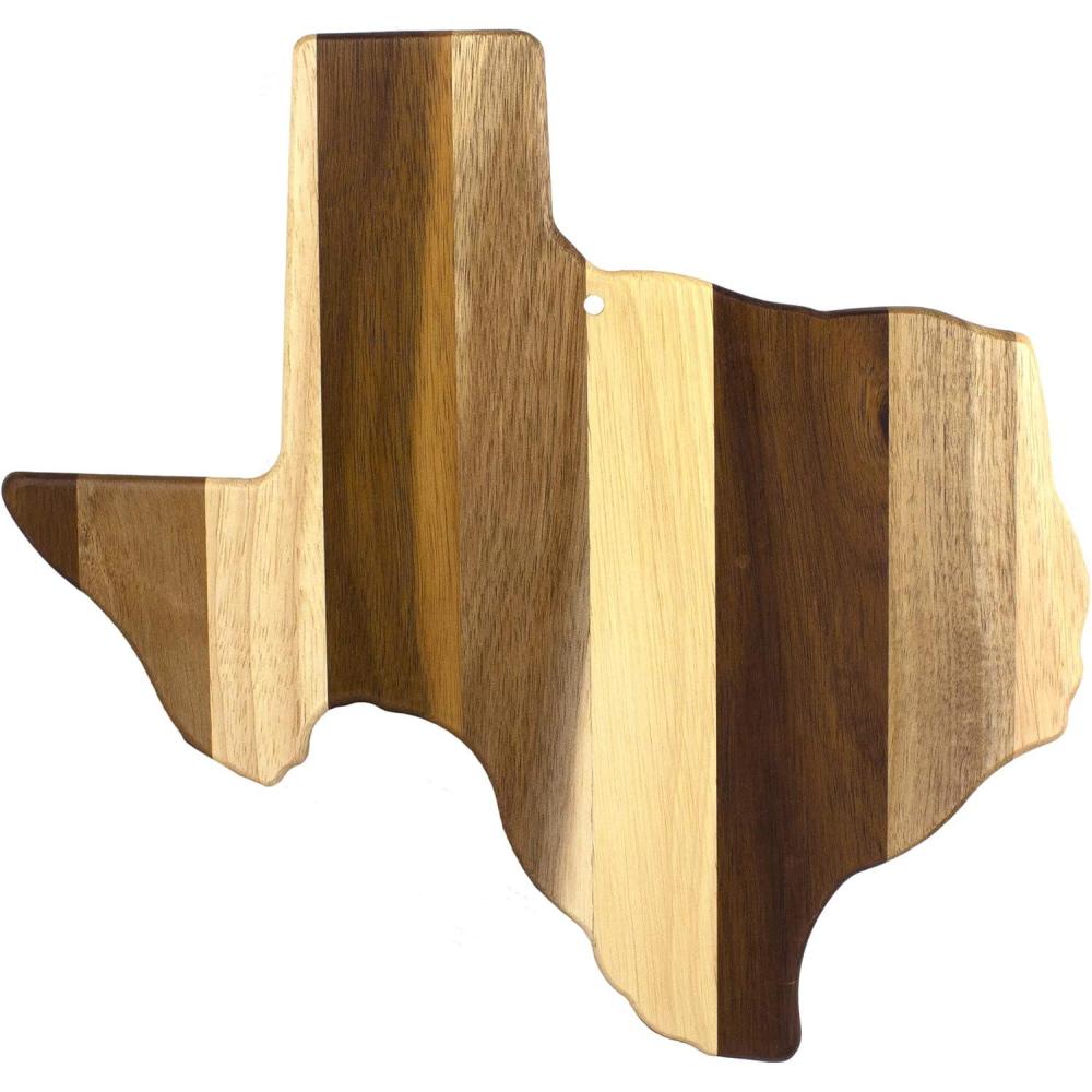 imageTotally Bamboo Rock amp Branch Series Shiplap Oklahoma State Shaped Wood Serving and Cutting Board Great for Wall Art 1634 x 9 x 58Texas