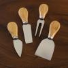 Totally Bamboo 4-Piece Cheese Tool Set, Charcuterie Board Accessories