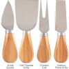 Totally Bamboo 4-Piece Cheese Tool Set, Charcuterie Board Accessories