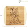 Totally Bamboo A Slice of Life North Carolina State Serving and Cutting Board, 11″ x 8.75″(Alabama)
