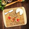 Totally Bamboo A Slice of Life North Carolina State Serving and Cutting Board, 11″ x 8.75″(Alabama)