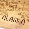 Totally Bamboo A Slice of Life North Carolina State Serving and Cutting Board, 11″ x 8.75″(Alaska)