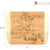 Totally Bamboo A Slice of Life North Carolina State Serving and Cutting Board, 11″ x 8.75″(Alaska)