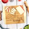 Totally Bamboo A Slice of Life North Carolina State Serving and Cutting Board, 11″ x 8.75″(Alaska)