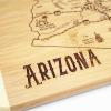 Totally Bamboo A Slice of Life North Carolina State Serving and Cutting Board, 11″ x 8.75″(Arizona)