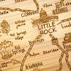 Totally Bamboo A Slice of Life North Carolina State Serving and Cutting Board, 11″ x 8.75″(Arkansas)