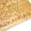Totally Bamboo A Slice of Life North Carolina State Serving and Cutting Board, 11″ x 8.75″(Arkansas)
