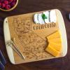 Totally Bamboo A Slice of Life North Carolina State Serving and Cutting Board, 11″ x 8.75″(California)