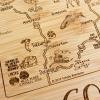Totally Bamboo A Slice of Life North Carolina State Serving and Cutting Board, 11″ x 8.75″(Colorado)