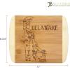 Totally Bamboo A Slice of Life North Carolina State Serving and Cutting Board, 11″ x 8.75″(Delaware)