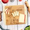 Totally Bamboo A Slice of Life North Carolina State Serving and Cutting Board, 11″ x 8.75″(Delaware)