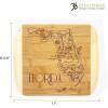 Totally Bamboo A Slice of Life North Carolina State Serving and Cutting Board, 11″ x 8.75″(Florida)